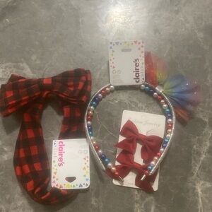 3pcs matching set for girls color red